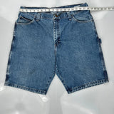 Wrangler Cargo Denim Shorts - 36W 10L Blue Denim