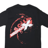 GILDAN Mens Black Mechanic X Graphic T-Shirt M Short Sleeve Crew Neck