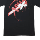 GILDAN Mens Black Mechanic X Graphic T-Shirt M Short Sleeve Crew Neck