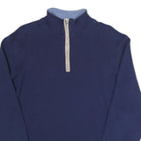 TOMMY HILFIGER Mens Navy Plain Cotton Pullover Crew Neck Basic Knit M Classic