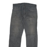 CARHARTT Mens Cotton Blend Grey Regular Straight Trousers W32 L32 Workwear