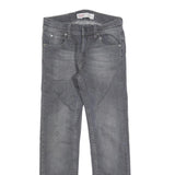 LEVI'S 511 Slim Girls Jeans Grey Denim W25 L25 Cotton Blend Zip Closure