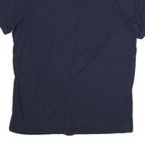 TOMMY HILFIGER Mens Navy Blue Cotton T-Shirt M Short Sleeve Crew Neck Logo