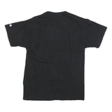 CHAMPION Mens Black Cotton Blend Graphic T-Shirt L Crew Neck Short Sleeve