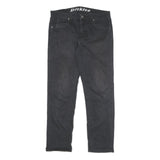 DICKIES Mens Cotton Blend Black Regular Fit Straight Trousers W30 L30 Workwear