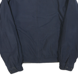 NAUTICA Mens Navy Blue Jacket L Polyester Blend Plain Zip Collar Lightweight