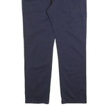LEVI'S Mens Cotton Blend Navy Regular Straight Trousers W34 L30 Casual Zip