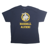GILDAN Mens Navy Blue Marian University Knights Baseball Alumni T-Shirt XL Short