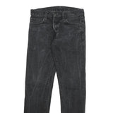 CARHARTT Mens Jeans Black Regular Straight Denim Medium W29 L32 Button Closure
