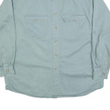BOATYARD BASICS Mens Blue Cotton Casual Shirt L Lightweight Button-Up Pocket