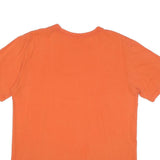 NIKE Mens Orange Air Graphic T-Shirt L Short Sleeve Crew Neck Cotton Blend