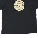 NIKE Mens Black Purdue Boilermaker Basketball Graphic T-Shirt 2XL Crew Neck