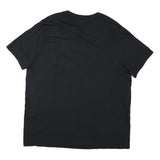 NIKE Mens Black Purdue Boilermaker Basketball Graphic T-Shirt 2XL Crew Neck