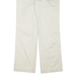 TOMMY HILFIGER Womens White Regular Fit Straight Leg Trousers W33 L28 Cotton