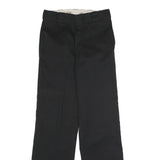 DICKIES Mens Polyester Blend Black Classic Straight Trousers W28 L32 Workwear