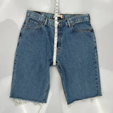 550 Levis Denim Shorts - 34W 12L Blue Cotton
