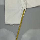 Levis Denim Shorts - 37W UK 20 White Cotton