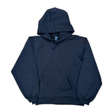 Vintage Champion Hoodie - Large Navy Cotton