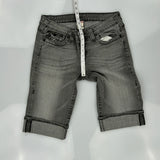 Made In Usa True Religion Denim Shorts - 30W 14L Grey Cotton Blend