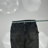 Carhartt Carpenter Trousers - 36W 32L Black Cotton