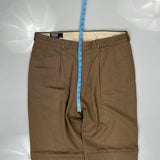 Polo By Ralph Lauren Trousers - 36W 28L Brown Cotton