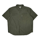 Carhartt Short Sleeve Shirt - 2XL Green Cotton