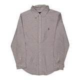 Age 14-16 Ralph Lauren Checked Shirt - Large Red Cotton