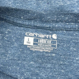 Carhartt T-Shirt - Large Blue Cotton