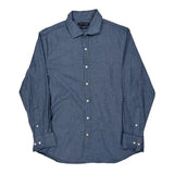 Tommy Hilfiger Slim Fit Shirt - Large Blue Cotton
