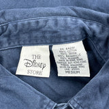 Tigger Embroidery Disney Cartoon Shirt - Medium Blue Cotton