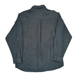 Woolrich Checked Flannel Shirt - Large Blue Cotton