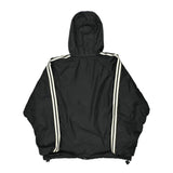 Adidas Striped Jacket - Large Black Polyester