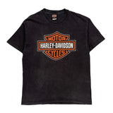 San Francisco Harley Davidson Graphic T-Shirt - Large Black Cotton