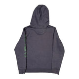Carhartt Spellout Hoodie - XL Gray Cotton Blend