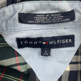 Tommy Hilfiger Checked Shirt - Large Green Cotton