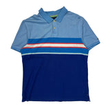 Tommy Hilfiger Striped Polo Shirt - XL Blue Cotton
