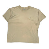 Nike T-Shirt - 2XL Beige Cotton
