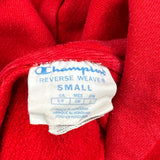 Reverse Weave Champion Hoodie - Small Red Cotton