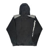 Caterpillar Cat Spellout Hoodie - XL Grey Cotton