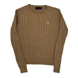 Polo By Ralph Lauren Sweater - Small Beige Cotton