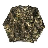 Mossy Oak Camo Sweatshirt - Large Camo Cotton Blend