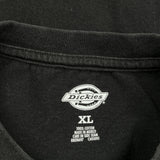 Dickies Henley T-Shirt - XL Black Cotton