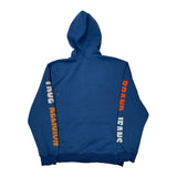 Brand Logo On Chest True Religion Spellout Hoodie - XL Blue Cotton