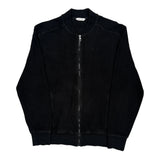 Calvin Klein Track Jacket - Medium Black Cotton Blend