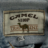 Camel Oversized Denim Jacket - XL Blue Denim
