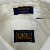 Chaps Ralph Lauren Shirt - XL White Cotton
