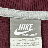 Nike Sweatshirt - 2XL Burgundy Cotton