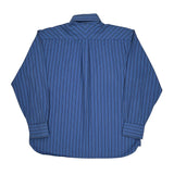 Tommy Hilfiger Striped Shirt - Large Blue Cotton