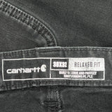 Carhartt Carpenter Trousers - 36W 32L Black Cotton