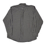 Nautica Checked Shirt - Large Black Cotton